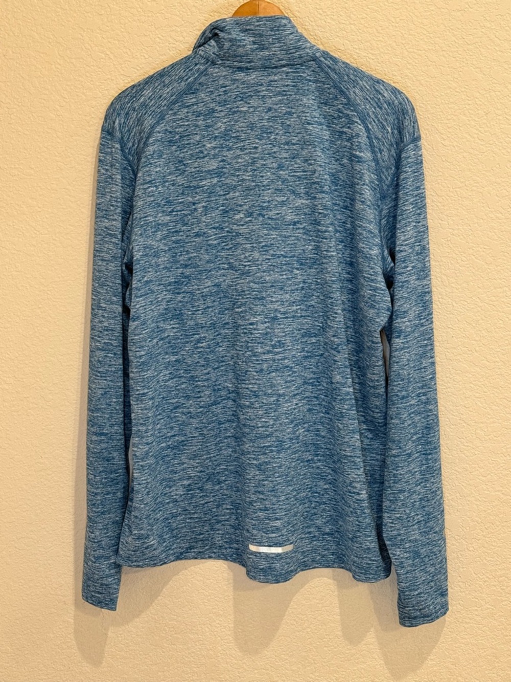 Nike Running Men’s Dri-FIT 1/2 Zip Teal Space Dye L - Picture 8 of 14